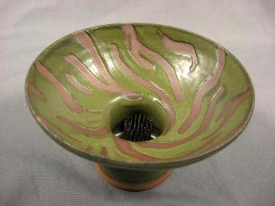 120630.EK Flower Vase with Random Stripe Design 120630.EK Flower Vase with Random Stripe Design