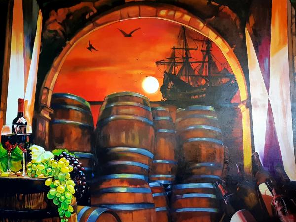 Wine Cellar Mural