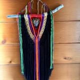 Black, Purple and Orange Macrame