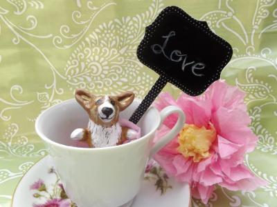 This is Thistledown the tea cup Corgi