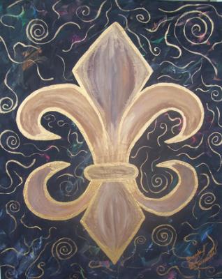 Fleur de Lis Black Fleur de Lis Black