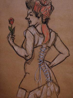 Aja in a Corset Aja in a Corset