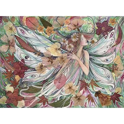 Flora Flower Goddess flower fairy original painting