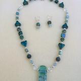 Tahoe Green Necklace Set