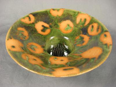 120630.BF Flower Vase with Wax Resist Designs 120630.BF Flower Vase with Wax Resist Designs