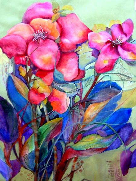  Color and Movement Watercolor -sold
