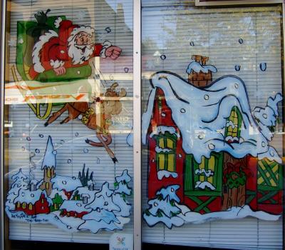 Santa sleigh & house