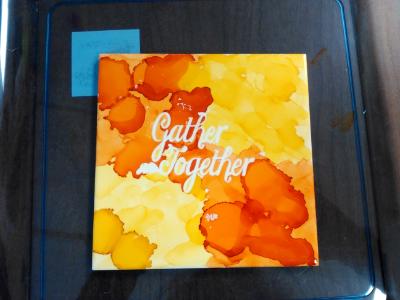 Alcohol Ink Tile Coasters