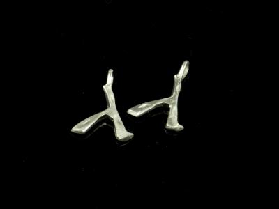 Sterling Lambda Earrings