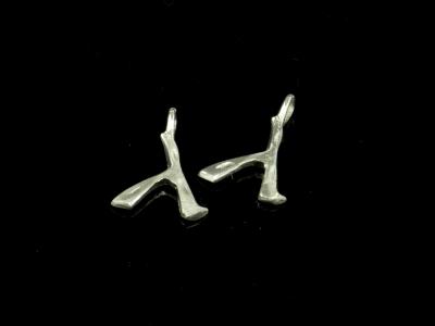 Sterling Lambda Earrings Sterling Lambda Earrings