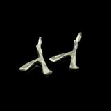 Sterling Lambda Earrings