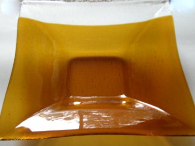 Amber and clear bowl Amber and clear bowl