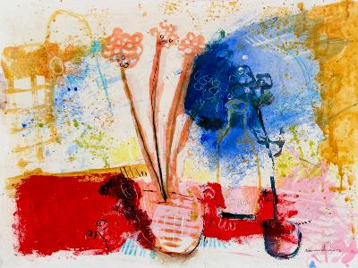 Watercolor Abstract Still Life