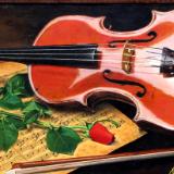 Violin and Rose