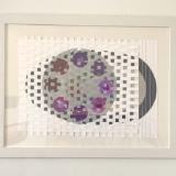 Gray and Purple Basket Weave