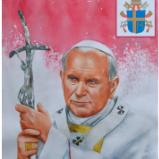 Portrait of Pope JOHN PAUL II, 80cm x 60cm, 2015