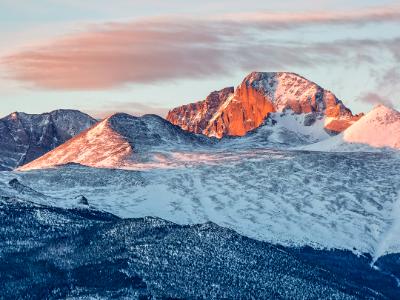 Longs Peak Spring Sunrise Longs Peak Spring Sunrise