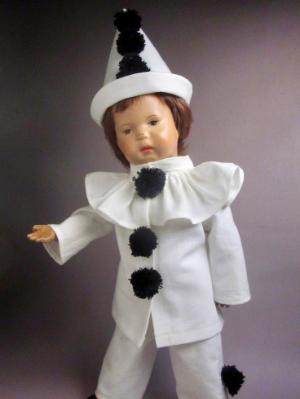 Pierrot Costume For 14" Schoenhut Doll Pierrot Costume For 14" Schoenhut Doll
