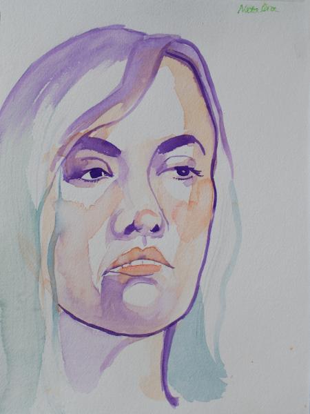 Natalia Watercolor Head 2