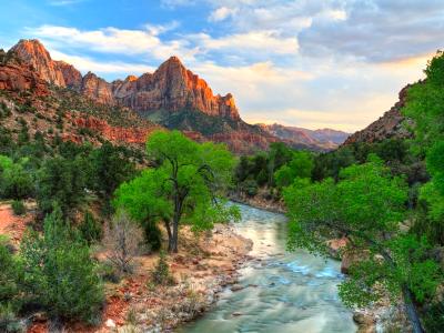 Zion Canyon Sunset HDR Zion Canyon Sunset HDR