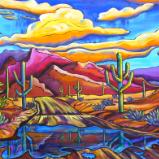 Monsoon Reflections - Original Acrylic on Gallery Wrap Canvas24x36 SOLD