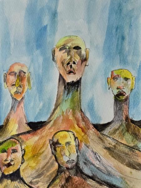 They stand rooted, unaware that they might soon be devoured by cottentails.
