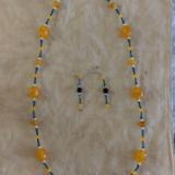 long amber necklace set