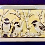 Chickadees Platter