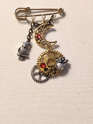 Owl and Mood Pin