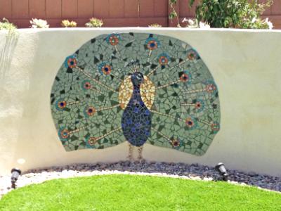 Peacock mural