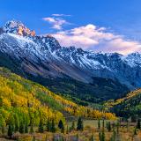 Sneffles Last Light Panorama (clcik for full width)