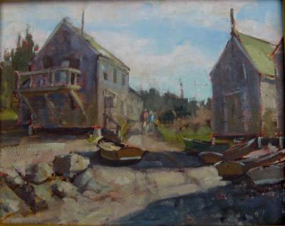 Fish Beach Road 16x20" oil sold Fish Beach Road 16x20" oil sold