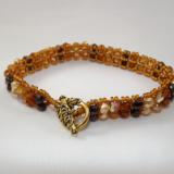 B-82 earthtone chevron bracelet