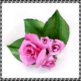 Pink Rose Bouquet Posy Pin or Hair Clip