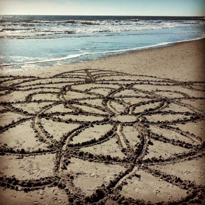 Large scale sand mandala 