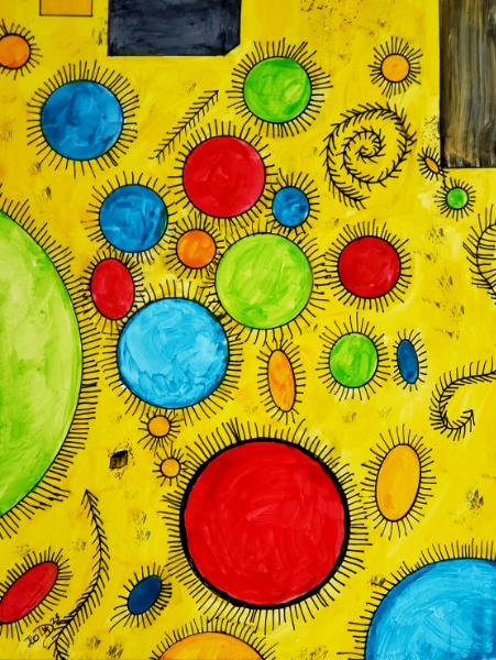 The spore swarm continues to multiple with each geometric shape the devour. But with each devoured shape, more and more spores..