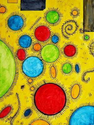 The spore swarm continues to multiple with each geometric shape the devour. But with each devoured shape, more and more spores.. The spore swarm continues to multiple with each geometric shape the devour. But with each devoured shape, more and more spores..