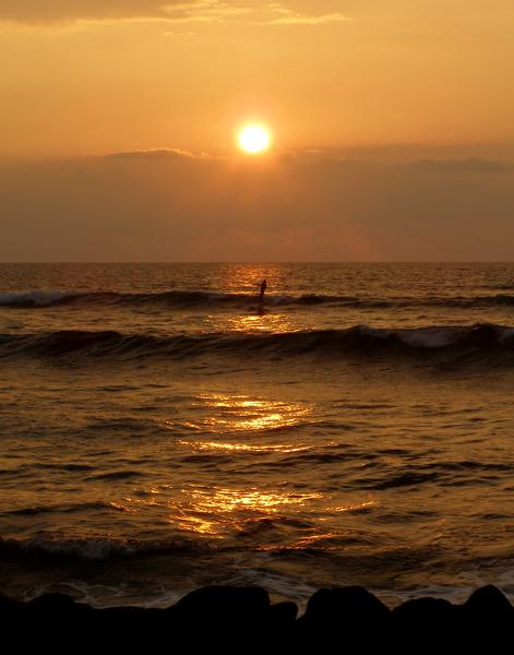 Sunset Surfing