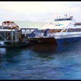 SOLD17.Last Ferry to Larkspur.12x18