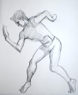 Man with Contorted Gesture Man with Contorted Gesture
