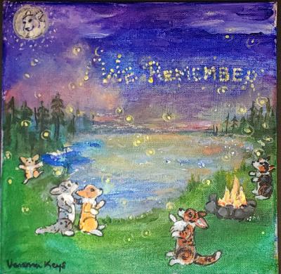 Llyr's Fireflies  2025 8x8 print