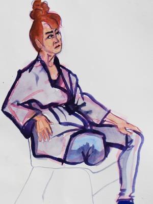 Yuki, Seated