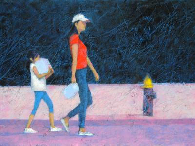 A Girl and Mom (Walking) A Girl and Mom (Walking)