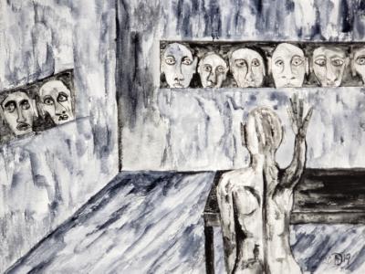 When he entered the building the city was empty. When he looked up from his discovery on the table, he was the focus of a ... When he entered the building the city was empty. When he looked up from his discovery on the table, he was the focus of a ...