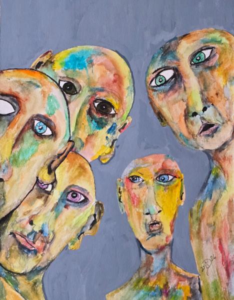 Shocked and numb, they gather around another senseless act.