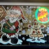Santa with Pizza