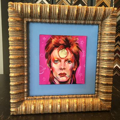 Miniature Bowie Painting 