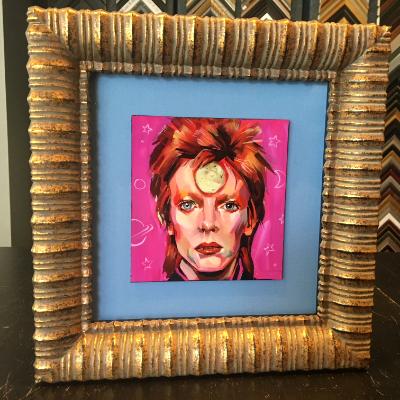 Miniature Bowie Painting Miniature Bowie Painting