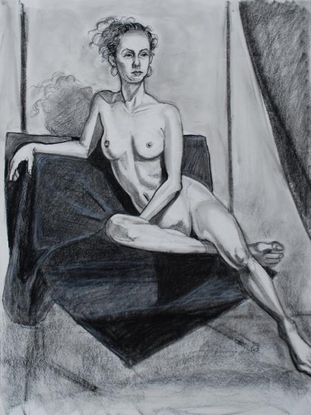 Brittany, Seated Nude