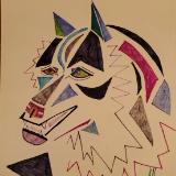 Geometric Abstract of a Wolf